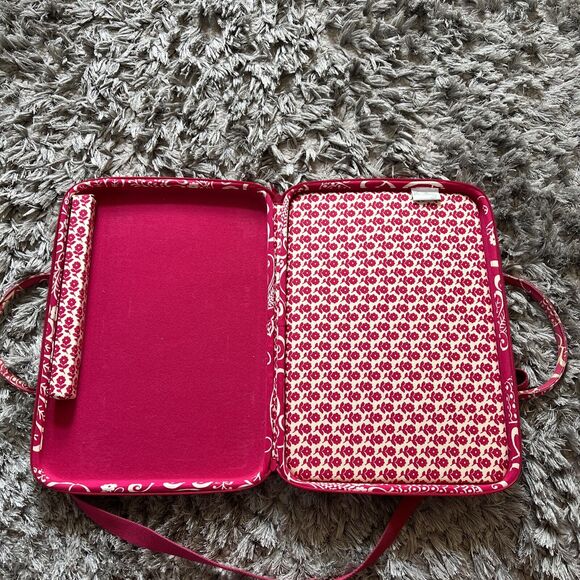 Vera Bradley Twirly Birds Pink Hardshell Laptop Case - Picture 15 of 16